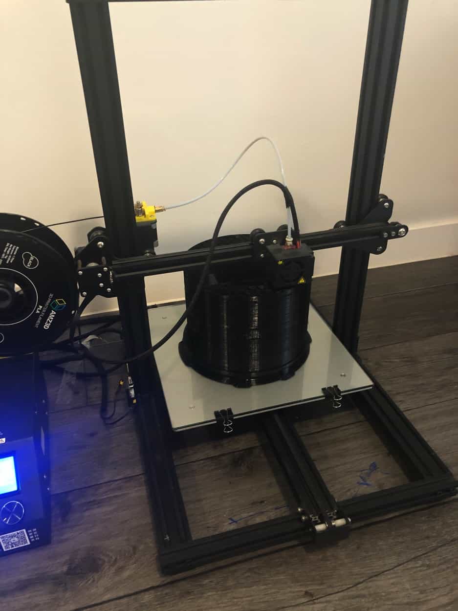 Failed prototype; Very difficult to remove 3D printing supports