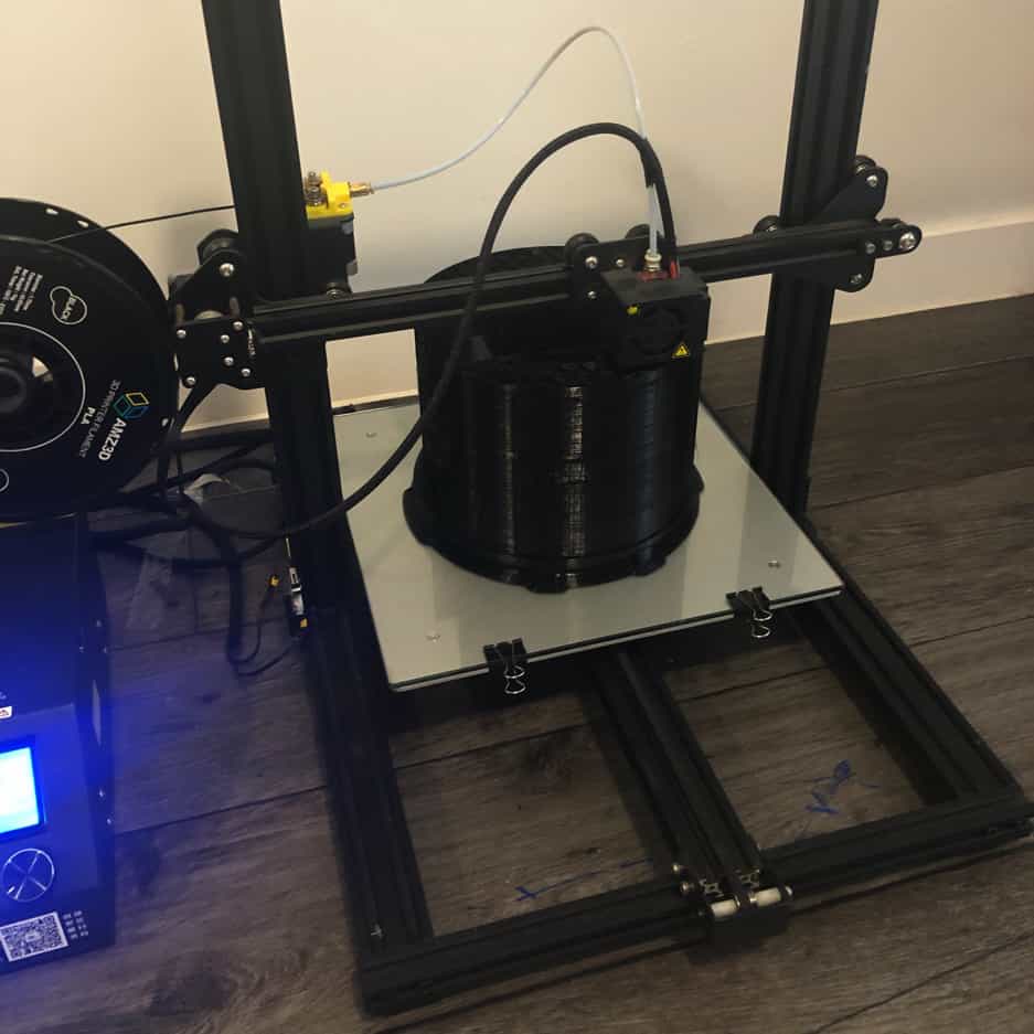 Failed prototype due to hard-to-remove supports